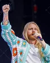 Ryder Eurovision Song Contest singer in concert at Hatfield House in Hatfield, UK