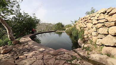 Ein Lavan, an ancient spring of fresh water in the mountains of Jerusalem