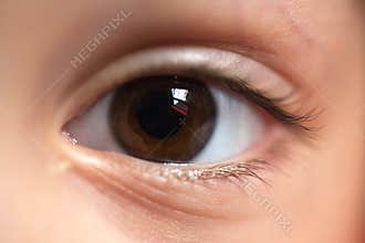 Child eye macro