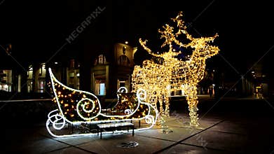 Night Scenes - Santa\'s Sleigh