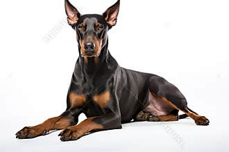 Doberman Guard dog clipart