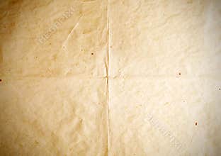 Old paper folds textures, vintage background