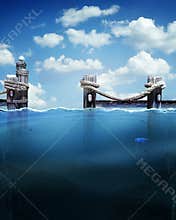 Dock on water