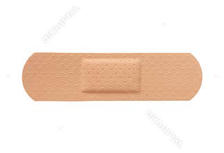 First aid plaster isolated