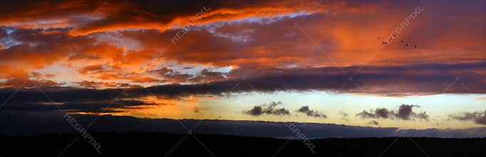 Red sky