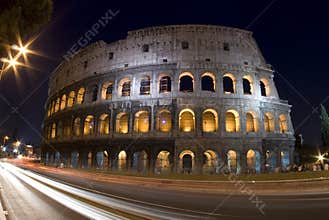 Colosseum rome italy night