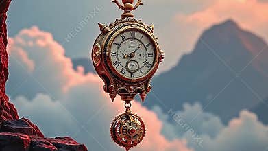 angstrom meticulously craft clockwork automaton, be mechanical Generative AI