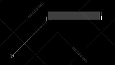 Modern Callout HUD Element With Digital Interface. Alpha