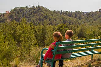 Friends on the bench