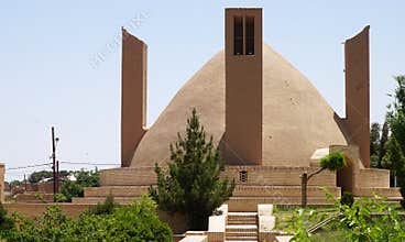 Meybod Water Reservoir (Kolar Cistern) - Traditional Ab Anbar with Windcatchers near Shah Abbasi Caravanserai, Iran