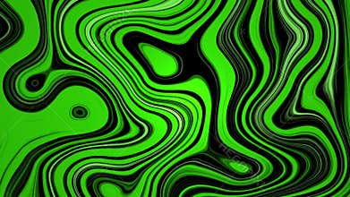 Motion green abstract animation, dynamic video background, fractal graphics. For web design
