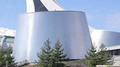 The planetarium of Montreal at the Olympic Park - MONTREAL, CANADA - APRIL 20, 2024