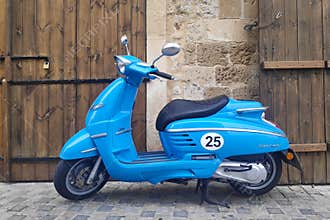 Blue Peugeot Django 125cc