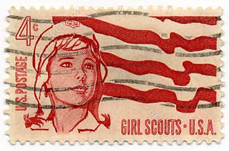 Girl Scout 1962 stamp