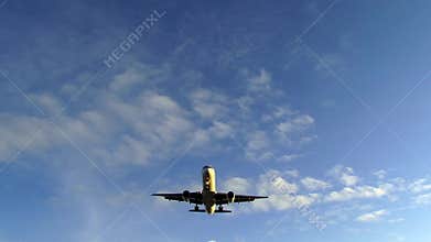 Plane passes overhead