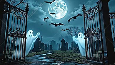 an baleful wide moonlight cat beam along angstrom abandon Generative AI