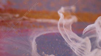 Blur water art ink particle grain liquid drops