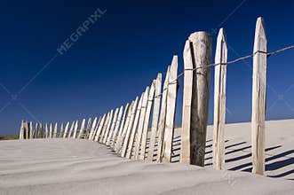 Fence on the beach