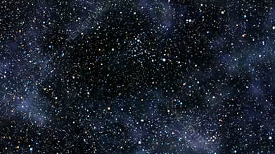 Flight through star field