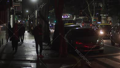 Night scenes in Recoleta.