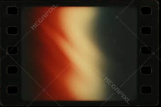 Abstract vintage film frame with faded red, beige, and dark gradient tones, retro analog cinematic light leak effect, AI