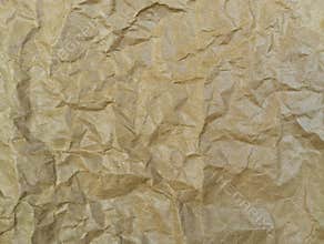 Abstrack crumpled brown paper texture surface background