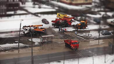 Accident on the pipeline