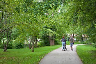 Family Walking in the Park