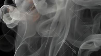 Abstract gray smoke swirls, mysterious texture, ethereal background, motion stock footage generative AI