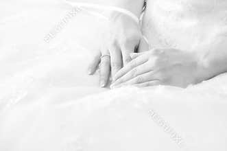 White wedding detail
