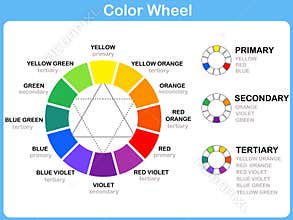 Color Wheel Worksheet for kids