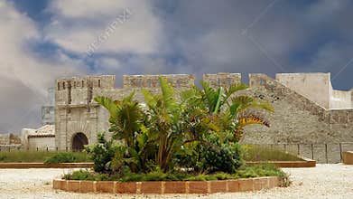 Castle Syracuse. Sicily, Italy. Frederick II Castle (Maniace Castle)- Unesco World Heritage Site