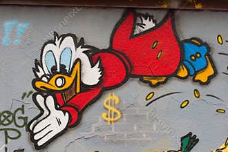 Dogobert Duck - Scrooge McDuck - Street Graffiti