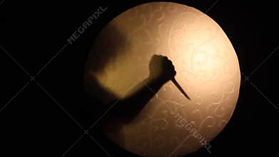 Silhouette of criminal