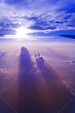 High sky sunset