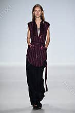 NEW YORK, NY - SEPTEMBER 04: A model walks the runway at Richard Chai Love Spring 2015 fashion show