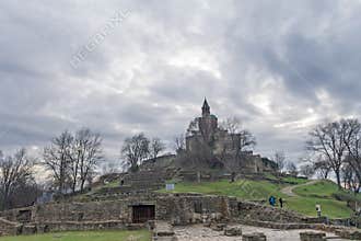 VELIKO TARNOVO, BULGARIA - MARCH 15, 2022: Exterior view of medieval Holy Forty Martyrs Church