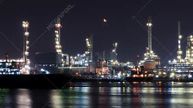 Time lapse oil refinery industry