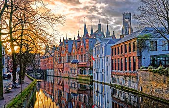 Canals of Bruges, Belgium