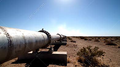 Large oil pipelines in deserts,Generative AI