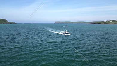 River Camel, Cornwall, England: DRONE VIEWS: The River Camel, fishing boats and a beautiful beach