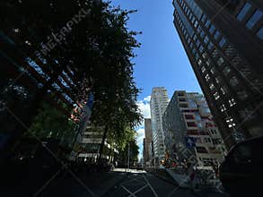 Amsterdam Zuidas Business District Financial Center with Modern High Rise