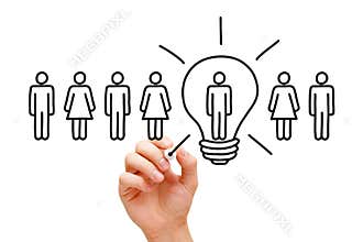 Great Idea Light Bulb Concept
