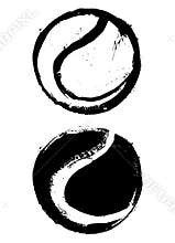 Tennis ball vector