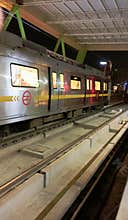 New Delhi metro transportation railway India