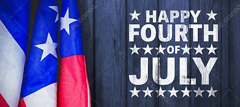 Composite image of happy fourth of july