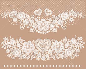 White lace Clip art.