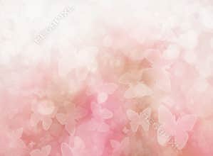 sweet Pink butterfly effect spring Background