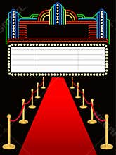 Red Carpet Premier Marquee/eps