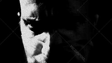 Crazy insane schizophrenia psychopath and mental health disorders abstract